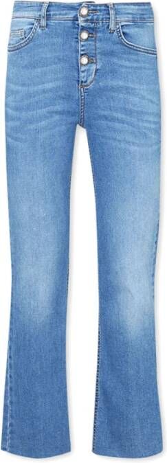 Liu Jo Cropped Denim Jeans met elastische inzet Blue Dames - Foto 2