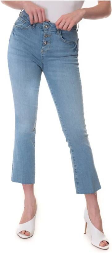 Liu Jo Flared jeans met hoge taille Blauw Dames