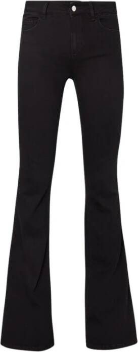 Liu Jo Dames Jeans met elastische tailleband Black Dames