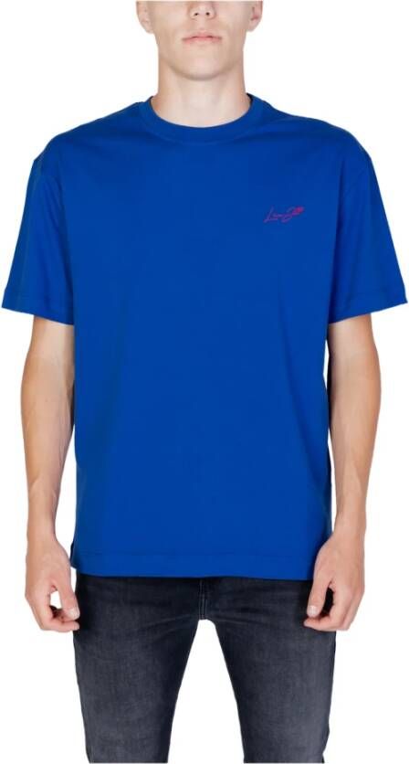 Liu Jo Lichtblauw T-shirt met korte mouwen Blue Heren