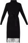 Liu Jo Gebreide jurk met franjes Zwart Dames - Thumbnail 1