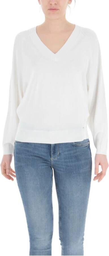 Liu Jo Gebreide kleding met V-hals Wit Dames