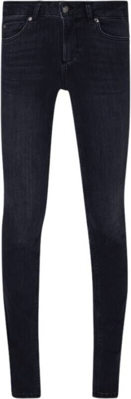 Liu Jo Gebruikte Wassing Slim Fit Dames Jeans Zwart Dames