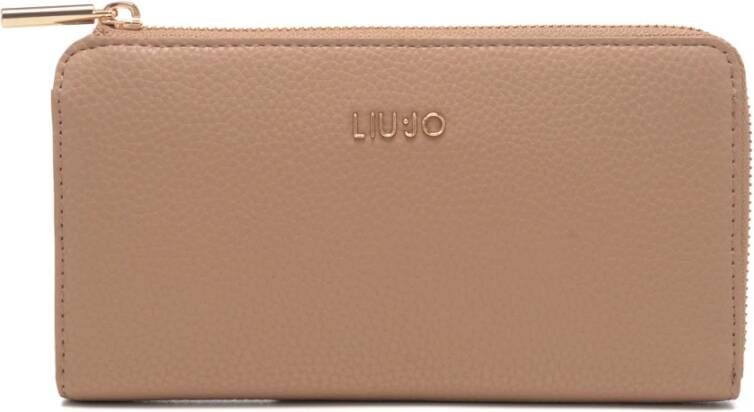 Liu Jo Elegante Kaarthouder Portemonnee Beige Dames
