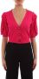 Liu Jo Gerimpelde Cardigan in Tonal Kleur Pink Dames - Thumbnail 1
