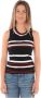 Liu Jo Gestreepte mouwloze sporttop Black Dames - Thumbnail 1