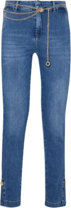 Liu Jo Glam Twist Skinny Jeans Blauw Dames
