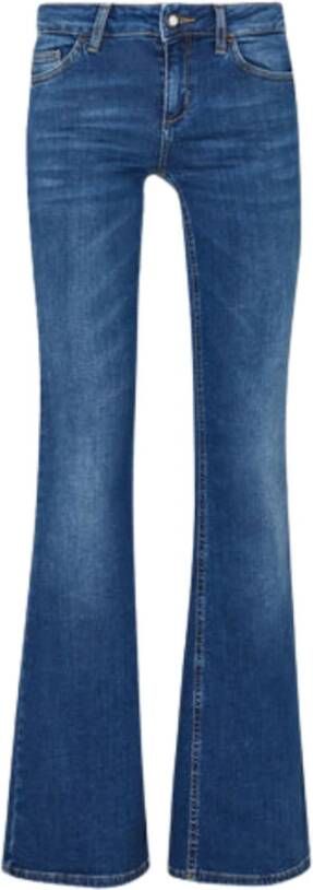Liu Jo Glamoureuze Flared Jeans voor Vrouwen Blauw Dames