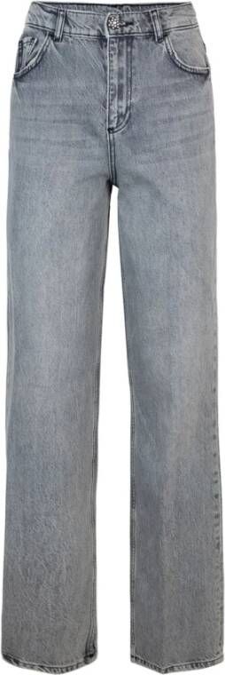 Liu Jo Grijze Regular Fit Straight Leg Jeans Grijs Dames