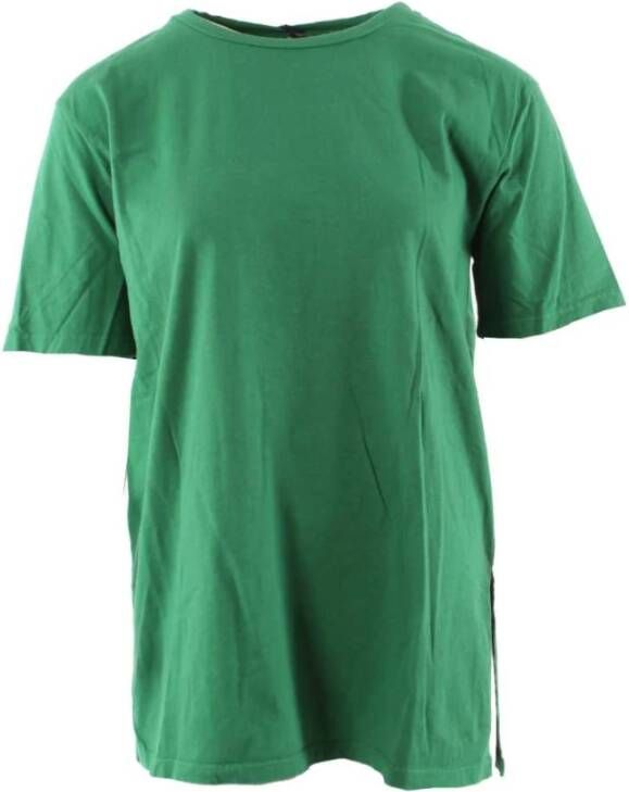 Liu Jo Groen Katoenen T-Shirt uit de Rebel Queen Collectie Green Dames