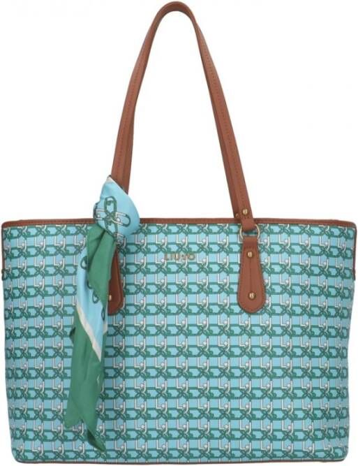 Liu Jo Turquoise Tote Tas Stijlvol en Praktisch Blauw Dames