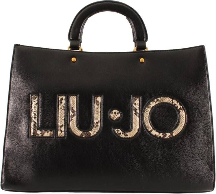Liu Jo Zwarte Synthetische Shopper Tas Black Dames