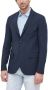 Liu Jo Blauwe Slim-Fit Formele Blazer Blauw Heren - Thumbnail 1