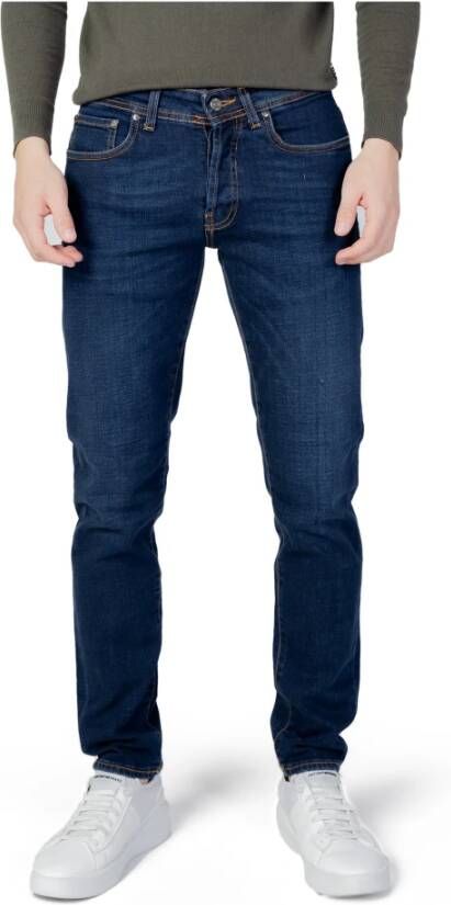 Liu Jo Heren Slim Jeans Herfst Winter Collectie Blauw Heren