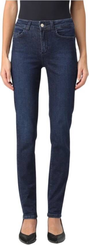 Liu Jo Hoge Taille Divine Jeans Blauw Dames