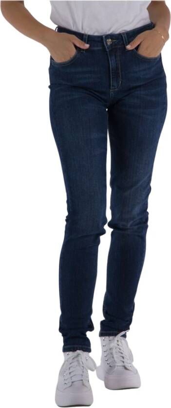 Liu Jo Hoge Taille Skinny Jeans Blauw Dames