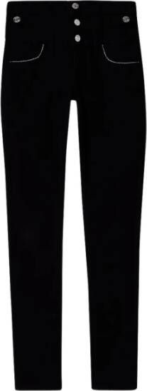 Liu Jo Hoge Taille Skinny Jeans Zwart Dames