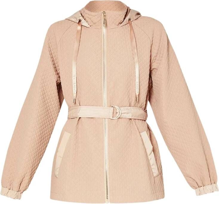 Liu Jo Hoodie met diamantpatroon Beige Dames