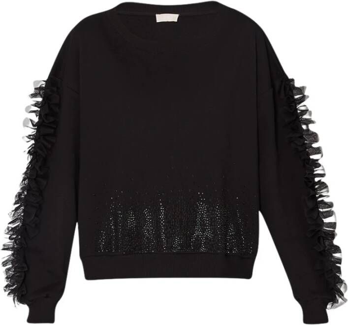 Liu Jo Hoogwaardig trainings T-shirt Zwart Dames