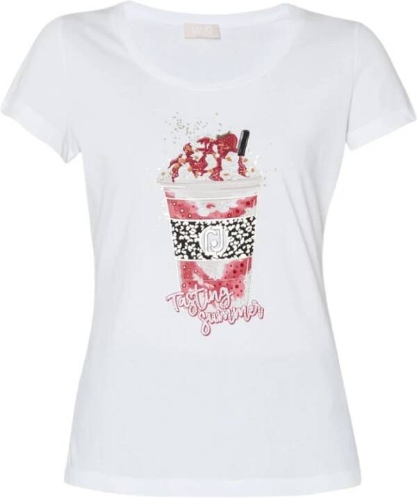 Liu Jo Hoogwaardige T-shirts voor vrouwen Wit Dames
