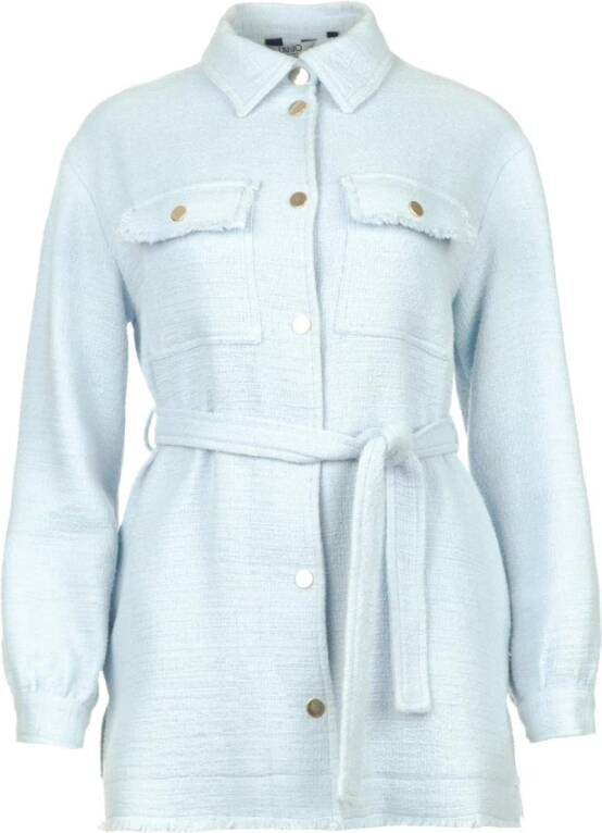 LIU JO Dames Blazers Giacca Camicia Lichtblauw