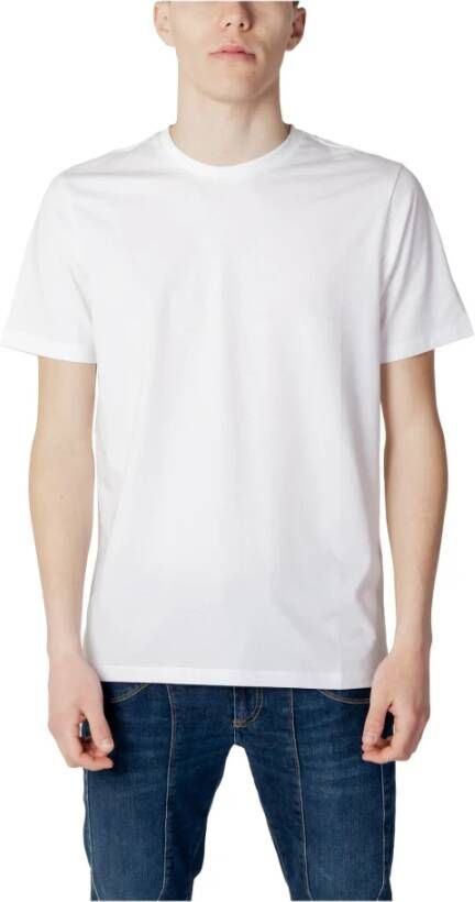 Liu Jo "Korte Logo Katoenen T-Shirt#34; White Heren