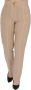 Liu Jo Gestreepte Linnen Blend Slim-fit Broek Beige Dames - Thumbnail 6