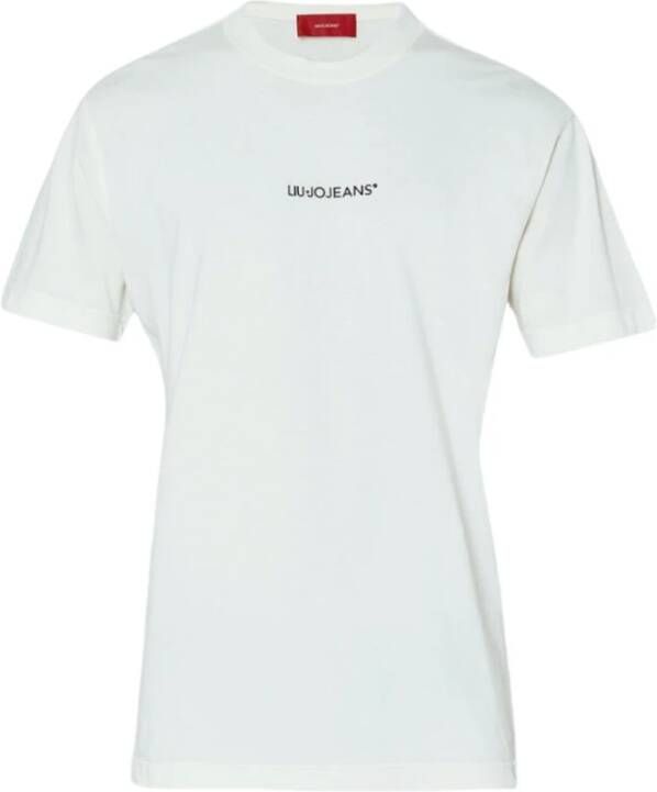 Liu Jo Heren MC Washshirt Lente Zomer Collectie White Heren