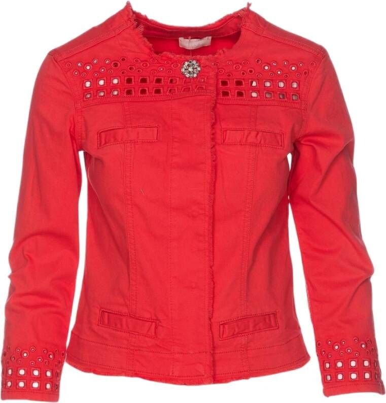 Liu Jo Lichte jas voor dames Stijlvol en comfortabel Rood Dames