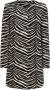 Liu Jo Zebra Print Jas Ronde Hals Multitask Black Dames - Thumbnail 1