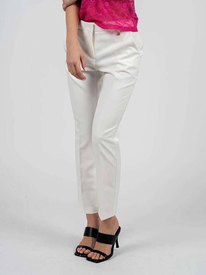 Liu Jo Aansluitende 7 8 Lengte Broek White Dames - Foto 3