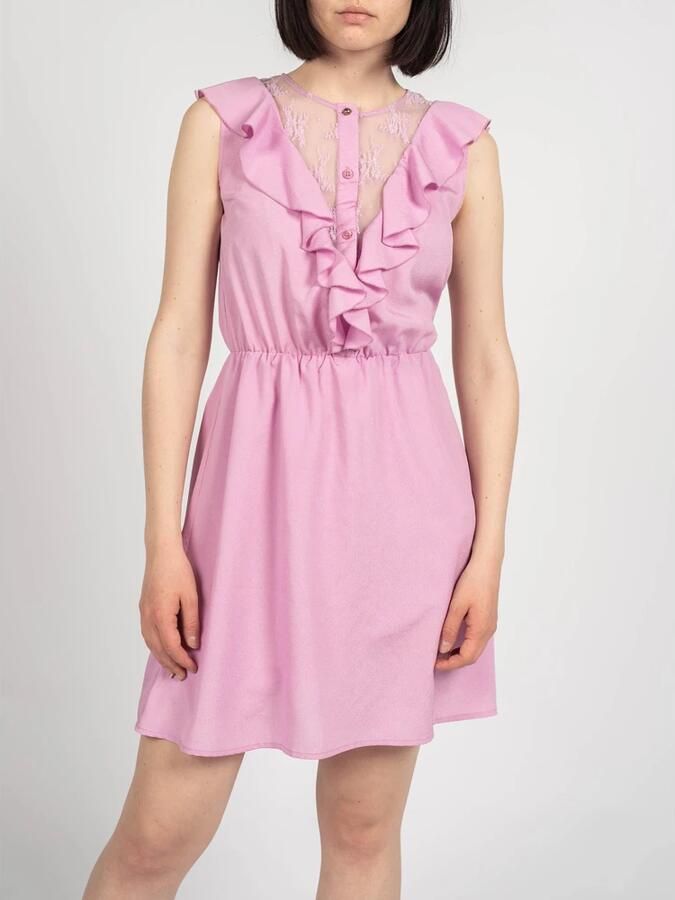 Liu Jo Aansluitende Kanten Mini Jurk Purple Dames - Foto 2