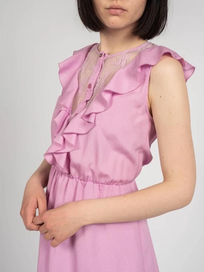 Liu Jo Aansluitende Kanten Mini Jurk Purple Dames - Foto 4