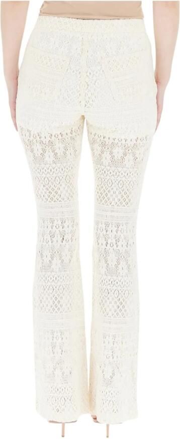 LIU JO Dames Broeken Pizzo Macrame Tp Pants Creme - Foto 7