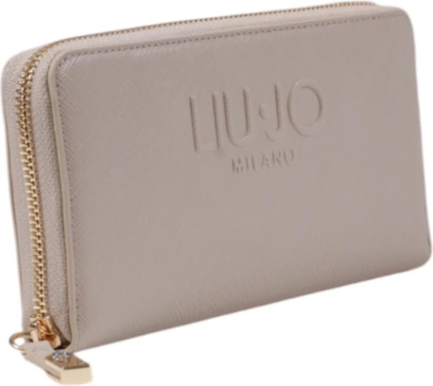 Liu Jo Beige Portemonnee met Effen Patroon Beige Dames