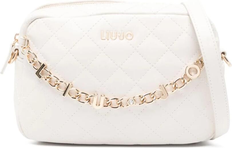 Liu Jo Beige Schoudertas met Kettingdetails Beige Dames - Foto 4