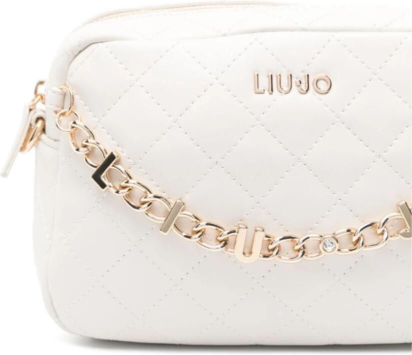 Liu Jo Beige Schoudertas met Kettingdetails Beige Dames - Foto 2