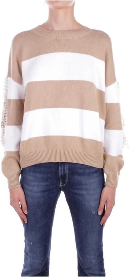Liu Jo Beige Sweater met Cut-Out Details Multicolor Dames - Foto 6