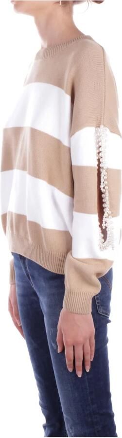 Liu Jo Beige Sweater met Cut-Out Details Multicolor Dames - Foto 5