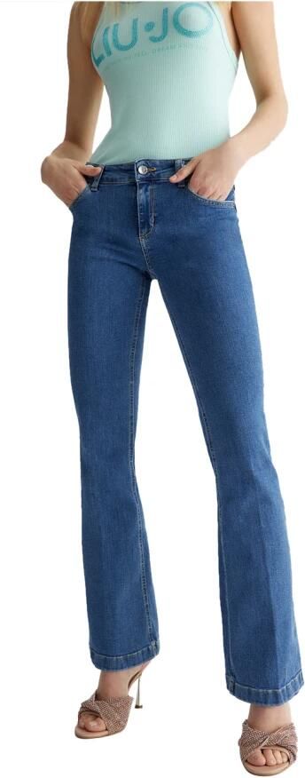 Liu Jo White Regular fit jeans in 5-pocketmodel model 'BEAT' - Foto 4