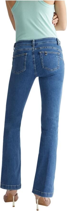 Liu Jo White Regular fit jeans in 5-pocketmodel model 'BEAT' - Foto 3