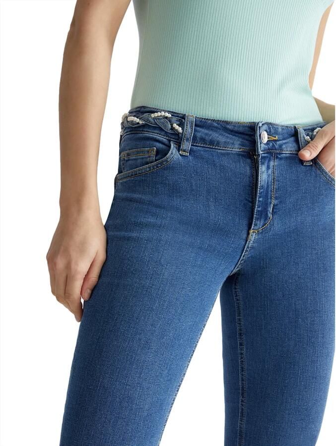 Liu Jo White Regular fit jeans in 5-pocketmodel model 'BEAT'