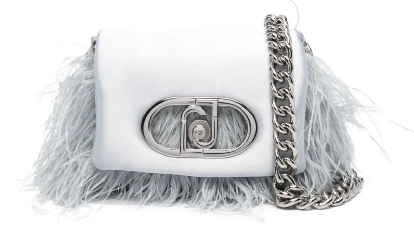 Liu Jo Babyblauwe Omslag Ketting-Schoudertas Blue Dames
