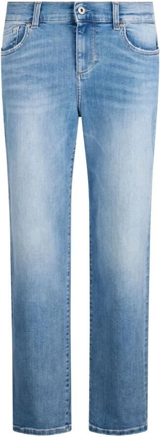 Liu Jo Blauwe Jeans met Whiskering Effect Blue Dames - Foto 8