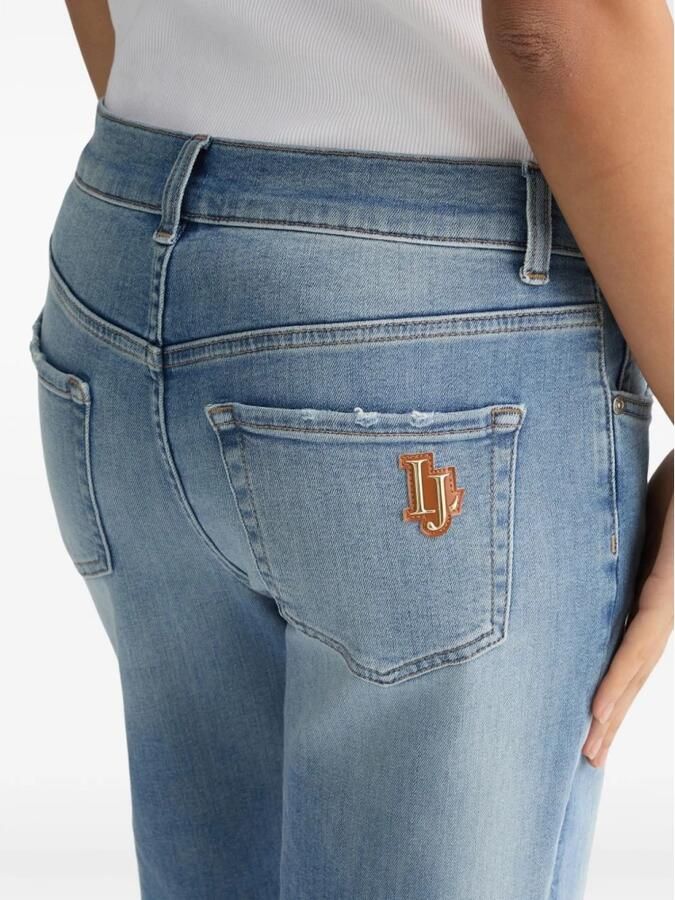 Liu Jo Blauwe Jeans met Whiskering Effect Blue Dames - Foto 2