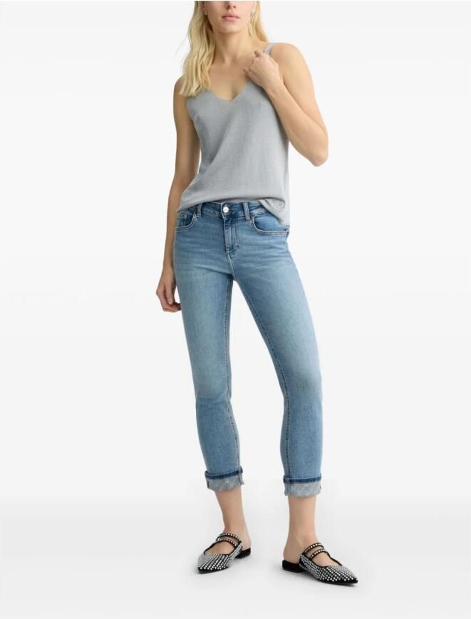 Liu Jo Blauwe Jeans met Omgeslagen Manchetten Blue Dames - Foto 5