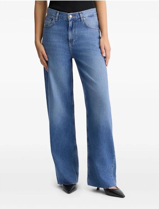 Liu Jo Hoge Taille Denim Jeans Blauw Blue Dames - Foto 4