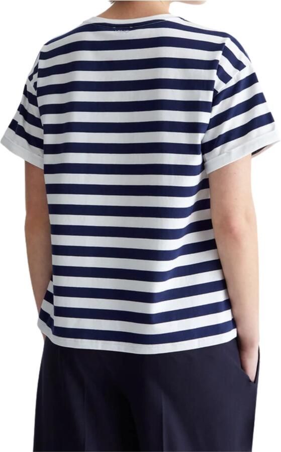 LIU JO Dames Tops & T-shirts J.striped T-shirt Blauw wit Gestreept
