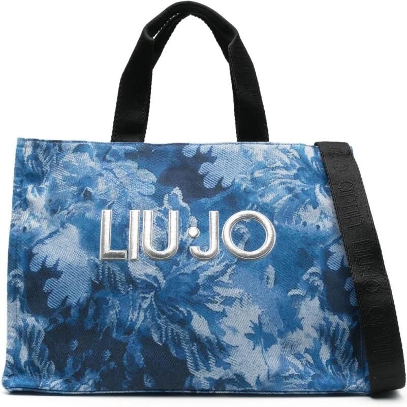 Liu Jo Blauwe Toprits Tas met Handvatten Blue Dames - Foto 3