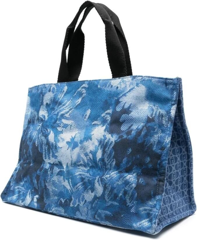 Liu Jo Blauwe Toprits Tas met Handvatten Blue Dames - Foto 6